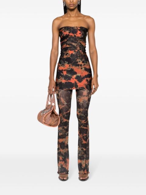 Skinn Acid Flame-print minidress