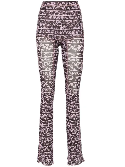 KNWLS Halcyon Blossom-print trousers