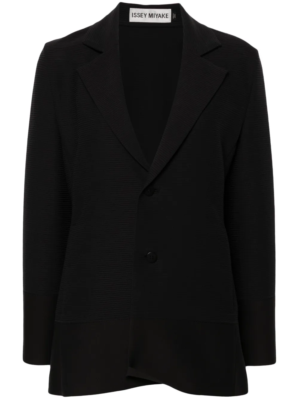 Issey Miyake Blazer met enkele rij knopen Zwart