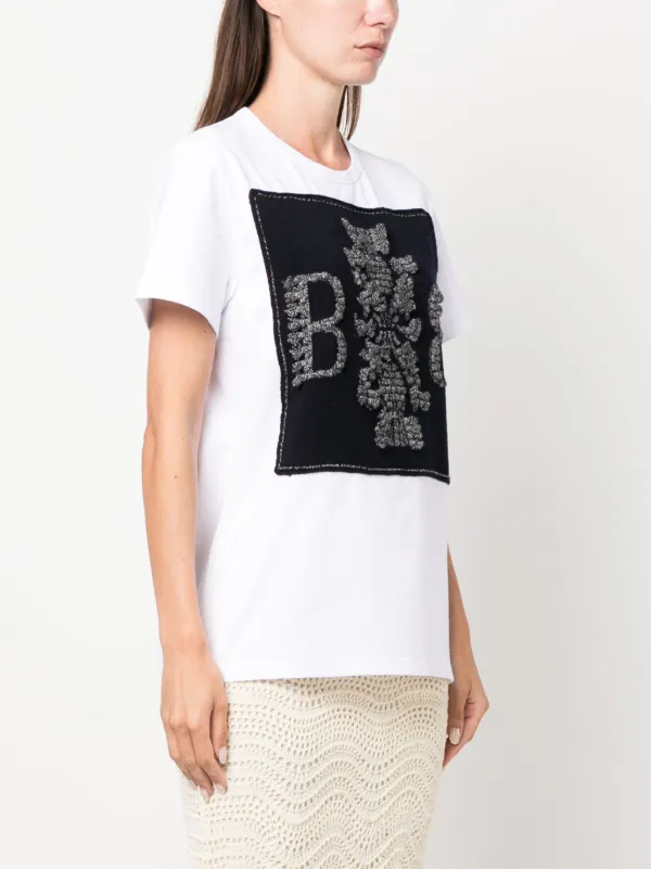 Barrie B-logo T-shirt | White | FARFETCH TW