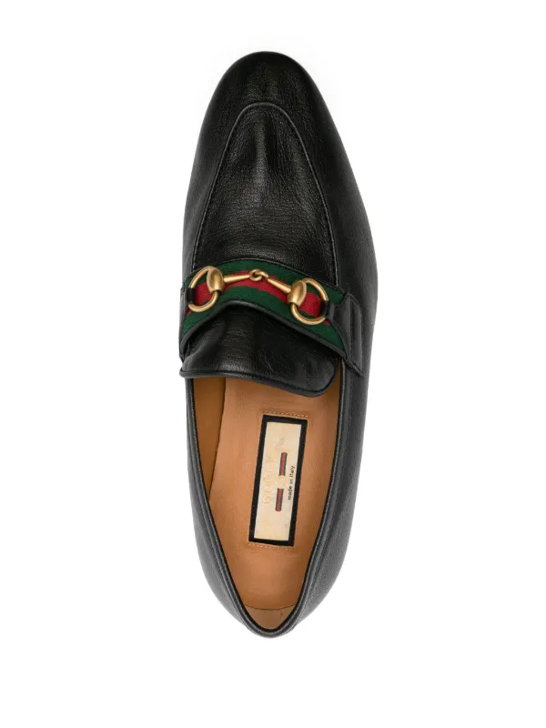 Leather web horsebit loafer on sale