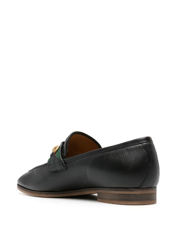 Gucci Horsebit detail Leather Loafers Black FARFETCH CA