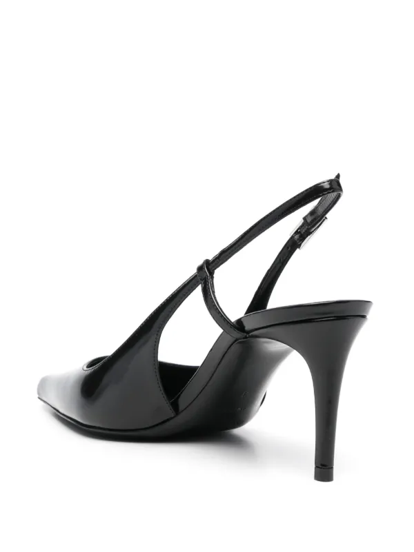 pulp slingback pumps in patent leather
