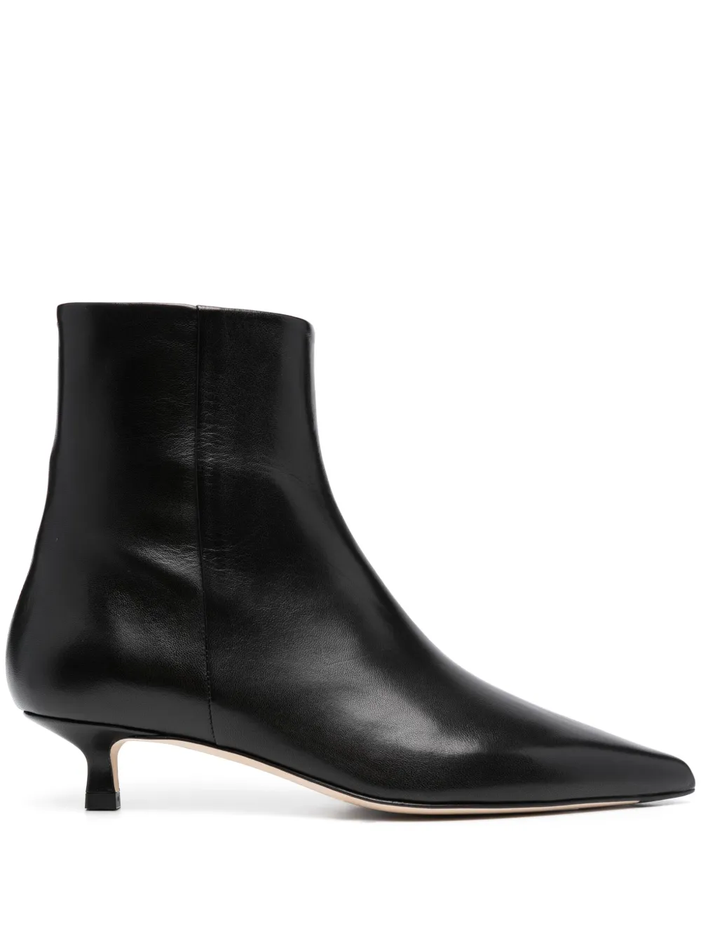 Aeyde 50mm pointed-toe ankle boots | Black | Image 1