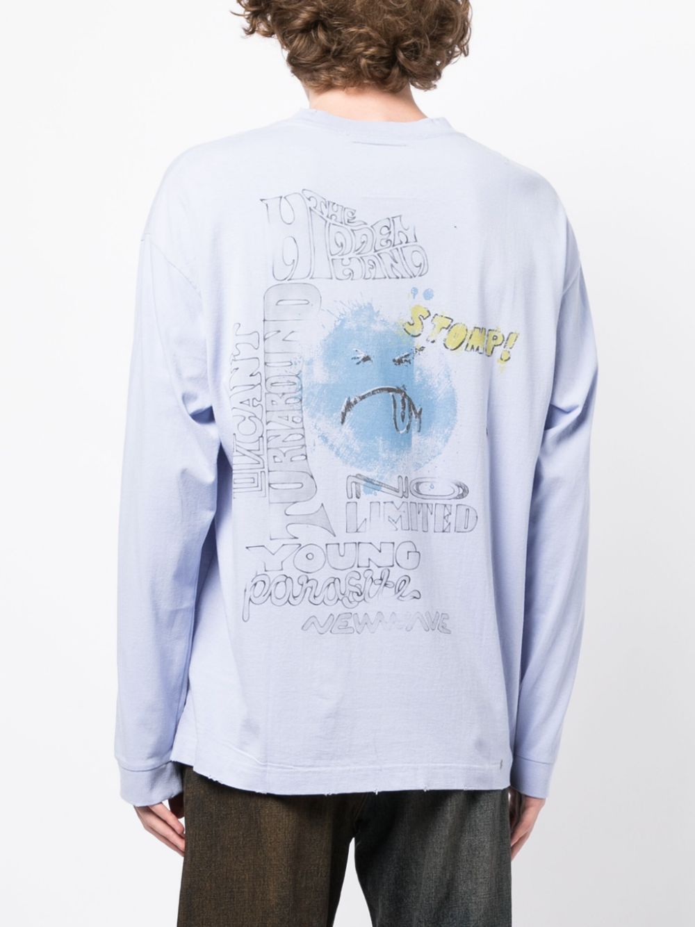 Maison Mihara Yasuhiro Distressed Long Sleeve T-shirt - Farfetch