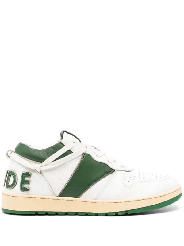 【関税込み】Rhecess Low Sneakers - Rhude - Leather - White/G RHECESS-LOW – R H U D E