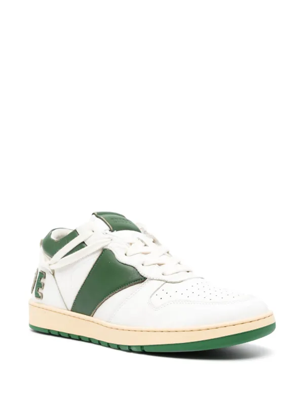 【関税込み】Rhecess Low Sneakers - Rhude - Leather - White/G Rhecess Low Sneakers - Rhude - Leather - White/Black