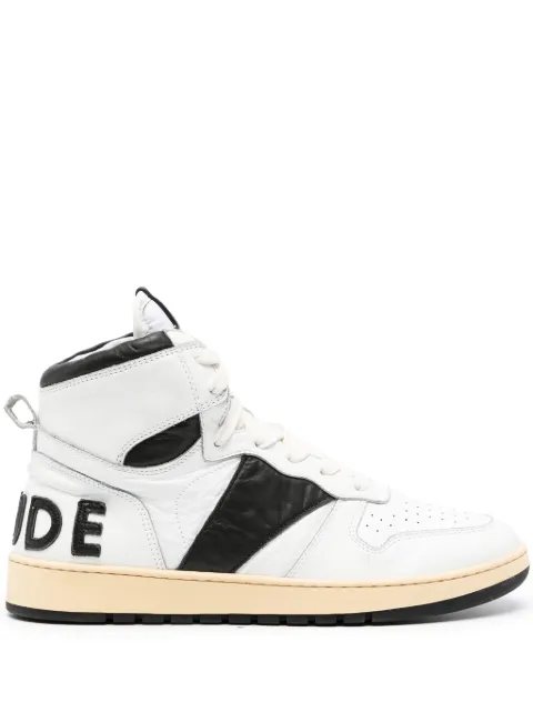 RHUDE Rhecess high-top leather sneakers 