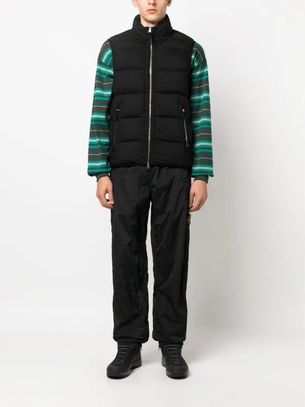 Stone Island zip-up Padded Gilet | Black | FARFETCH