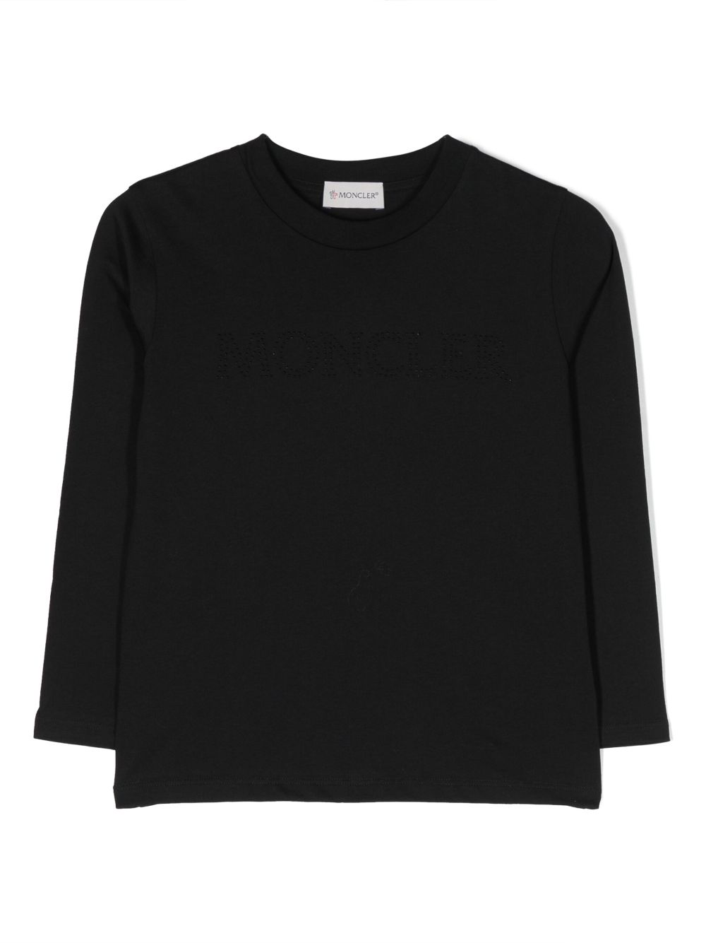 Moncler Enfant crew-neck cotton T-shirt - Black