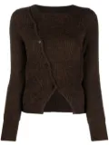 Jacquemus La Maille Pau asymmetric cardigan - Brown