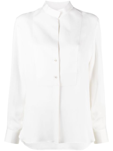 Giorgio Armani band-collar silk shirt