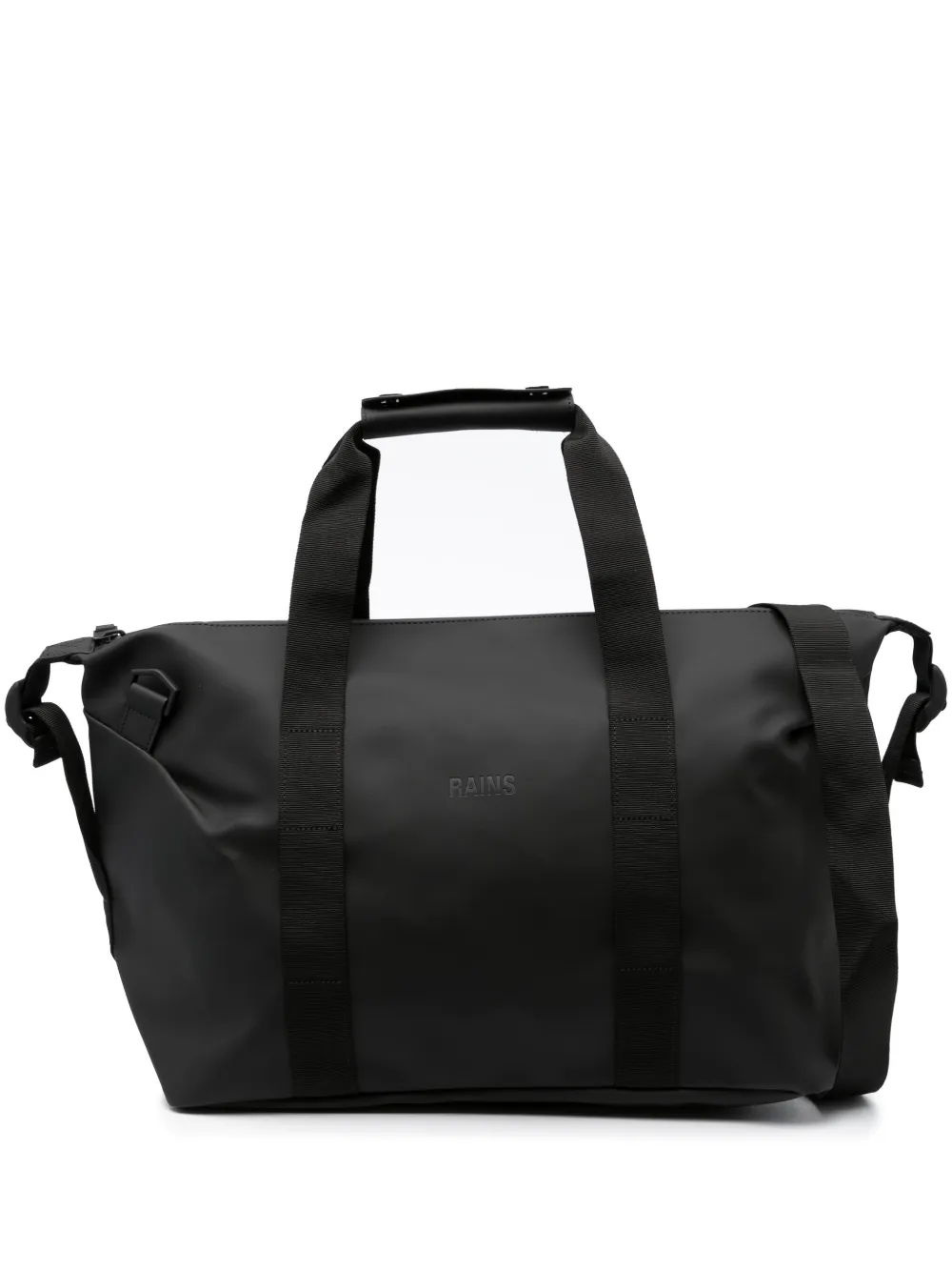 Rains Logo-debossed Waterproof Holdall In Black