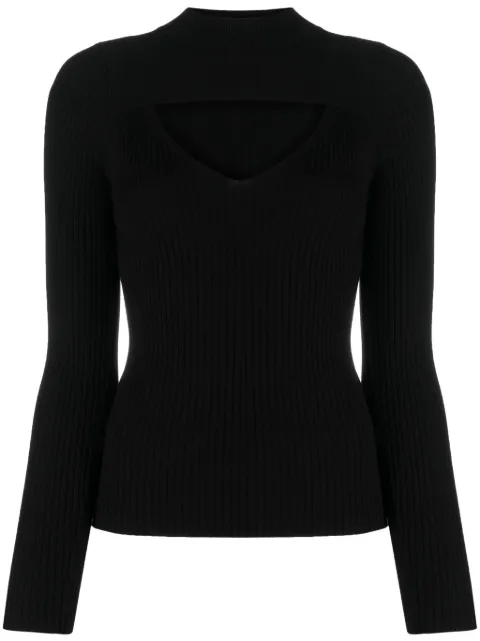 LIU JO cut-out ribbed jumper