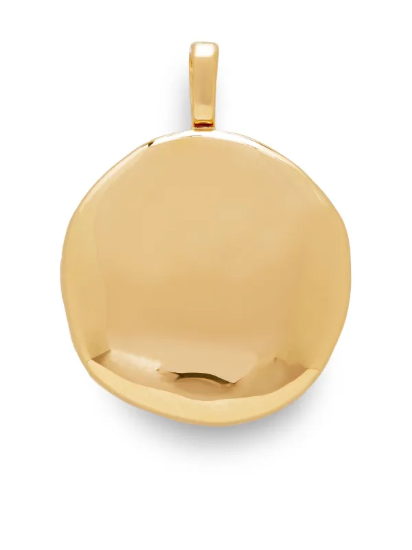 Monica Vinader Deia Circular Pendant Gold FARFETCH VN
