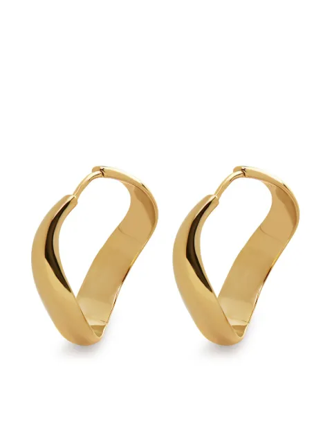 Monica Vinader medium Swirl hoop earrings