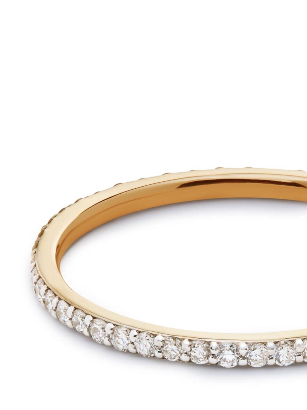 Shop Monica Vinader 14kt Yellow Gold Diamond Ring