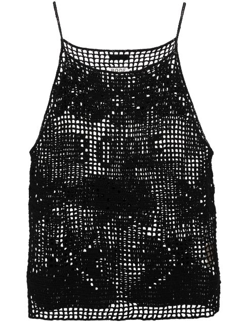 BODE Mansfield crochet-knit tank top