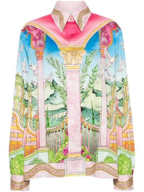 Casablanca Le Jardin Ideal-print shirt