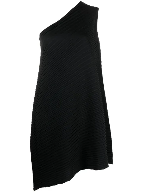 Issey Miyake Reiteration one-shoulder pleated dress