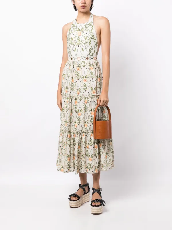 slim fit dress slacks Lima Dark Green Maxi Dress