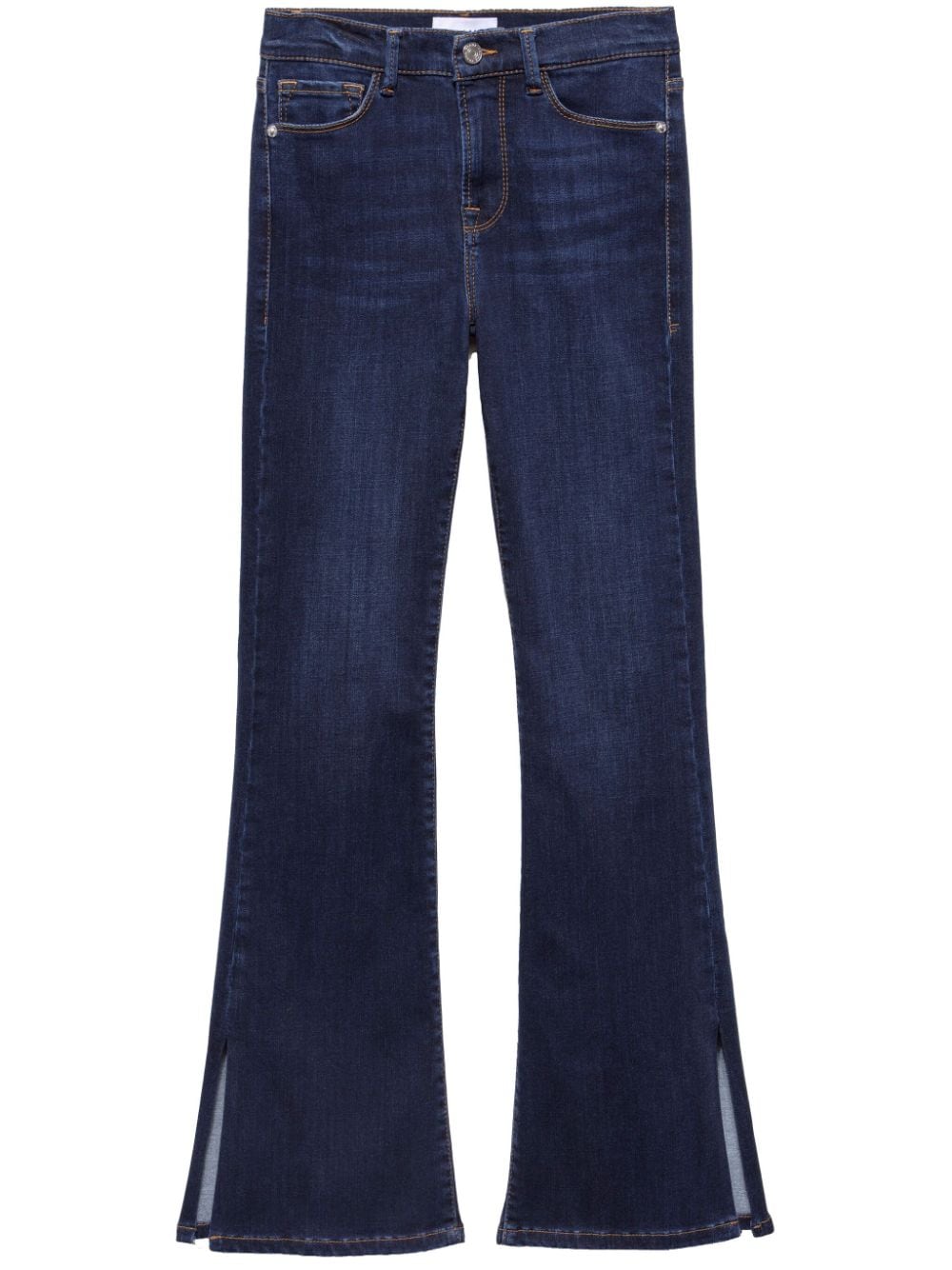 Image 1 of FRAME Le Mini Boot Slit high-rise flared jeans