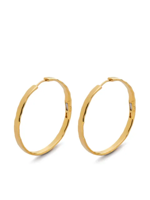 Monica Vinader largeSiren Muse Wave hoop earrings