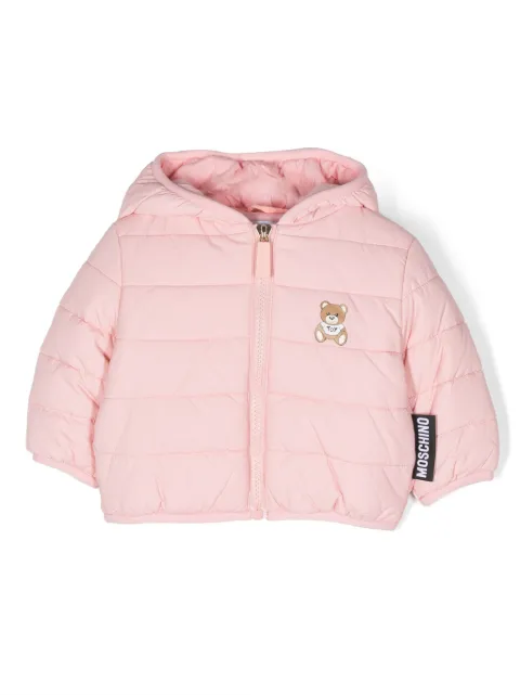 Moschino Kids Teddy Bear hooded padded coat