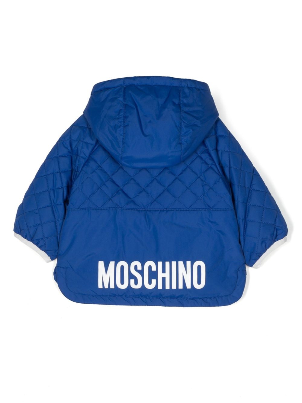 Moschino Kids Teddy Bear quilted padded coat - Blauw