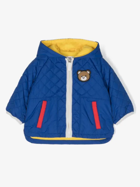 Moschino Kids Teddy Bear quilted padded coat