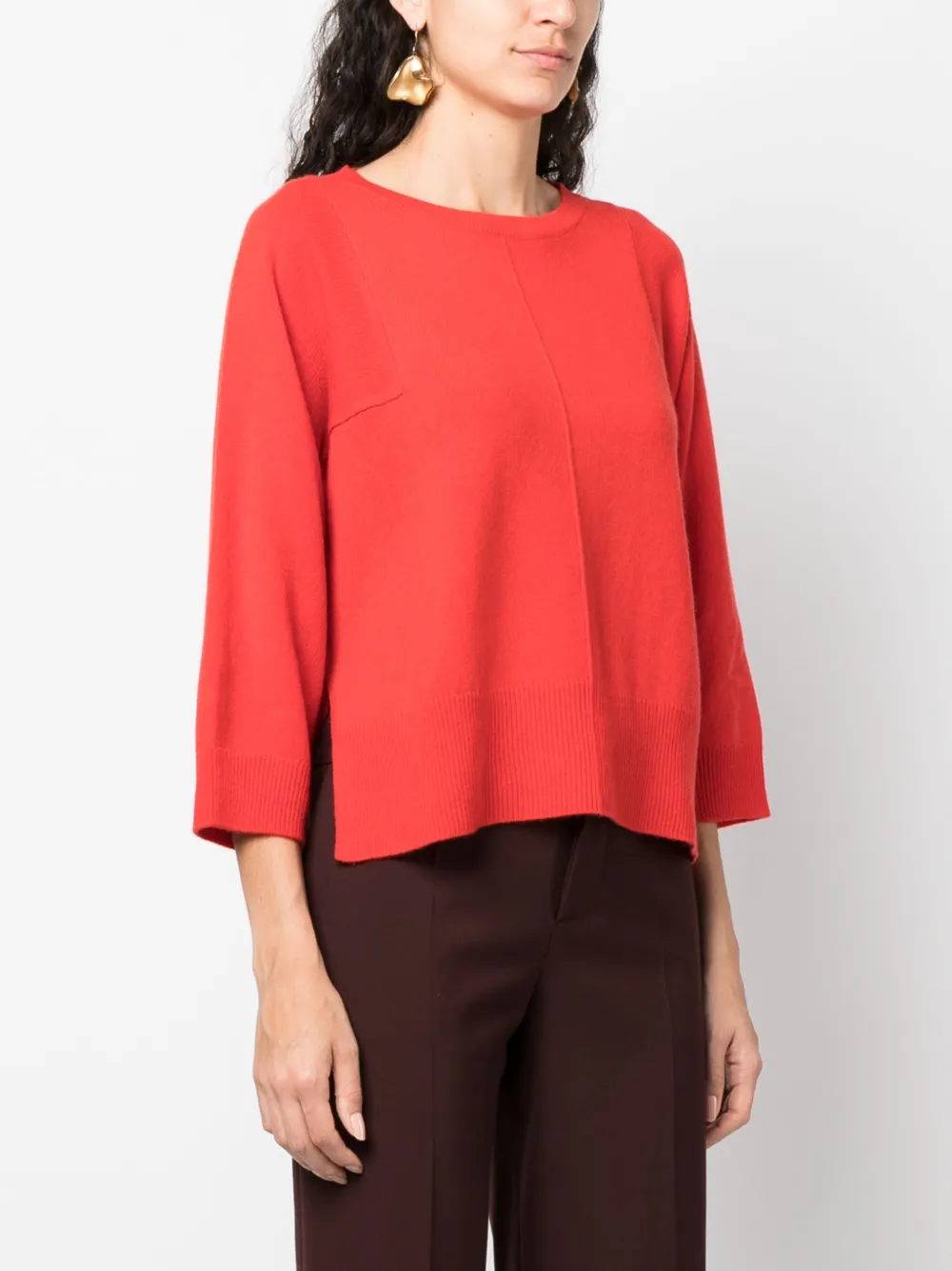 Max Mara Kasjmier top Rood