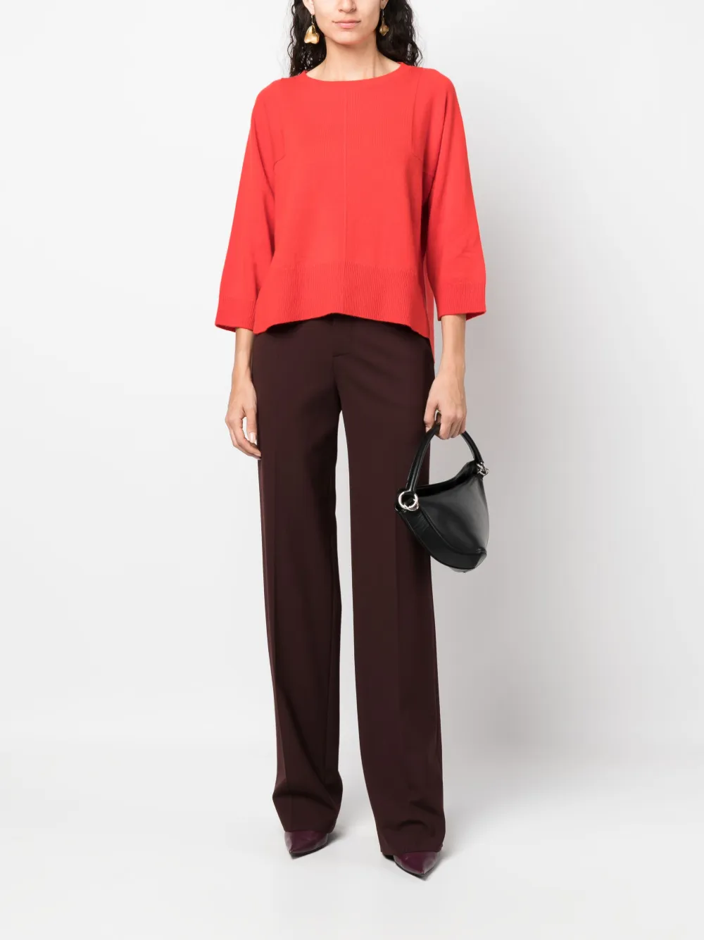 Max Mara Kasjmier top Rood
