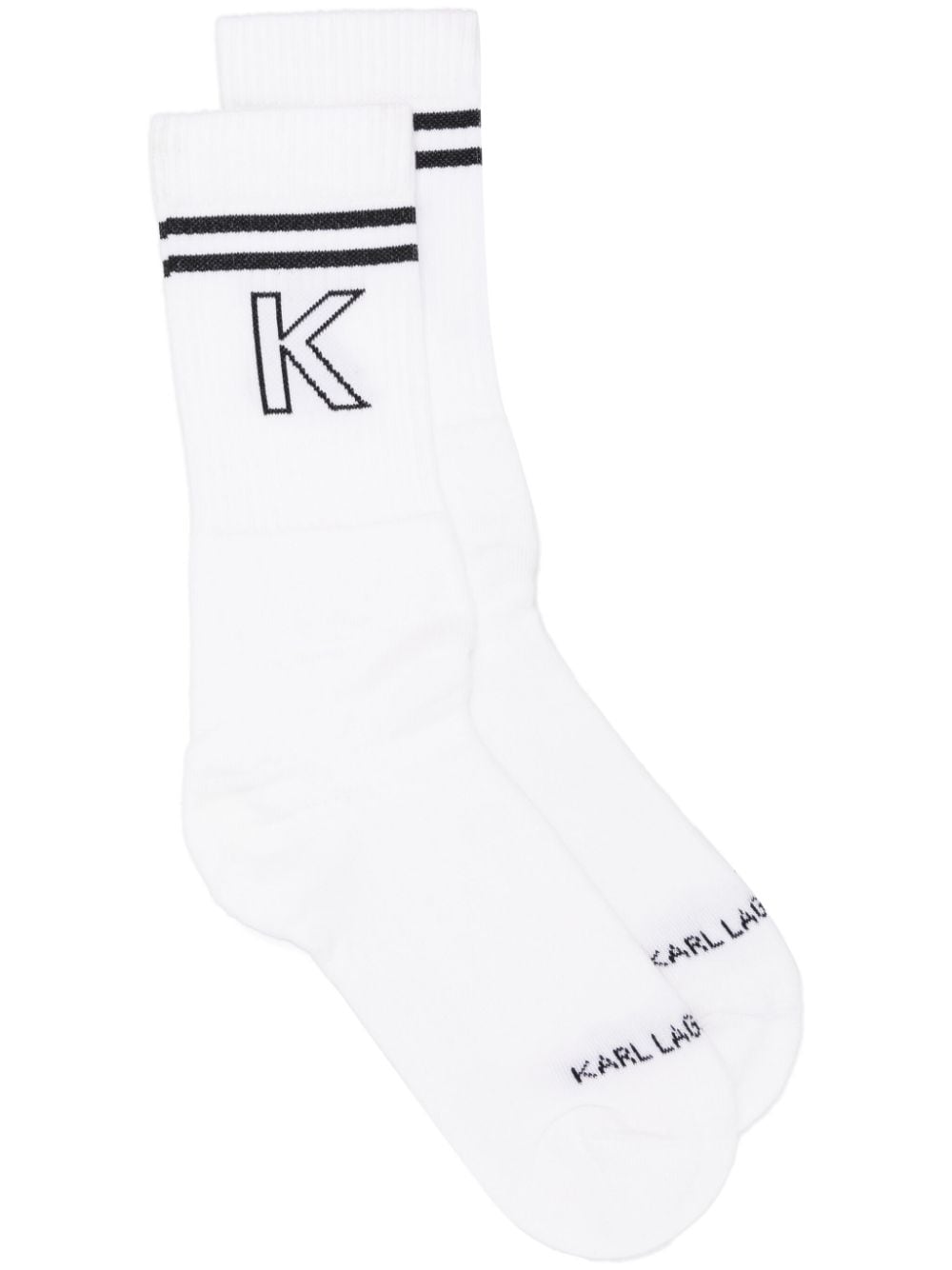 Karl Lagerfeld Sokken van stretch-katoen Wit