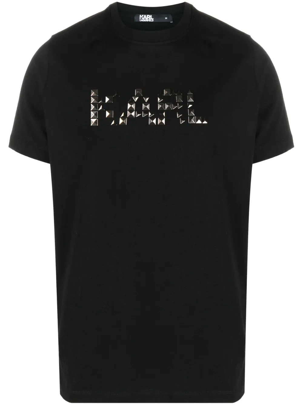 Karl Lagerfeld T-shirt verfraaid met logo Zwart