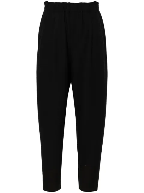 Issey Miyake pantalones capri con diseño plisado