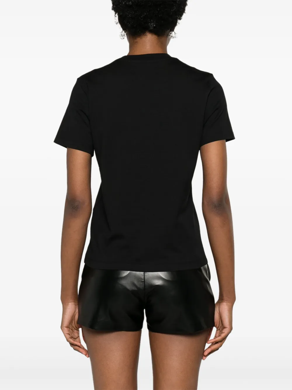 Shop Amiri Logo-print Cotton T-shirt In Black