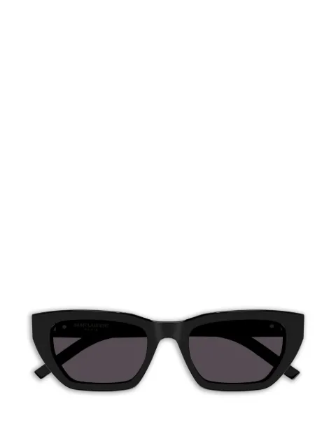 Saint Laurent Eyewear logo-plaque rectangle-frame sunglasses