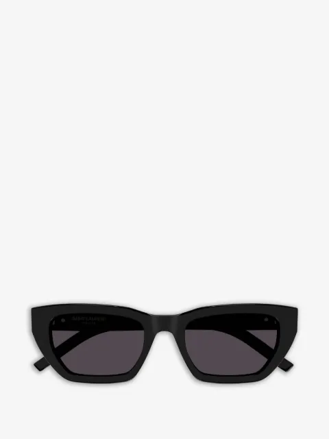 Saint Laurent Eyewear logo-plaque rectangle-frame sunglasses