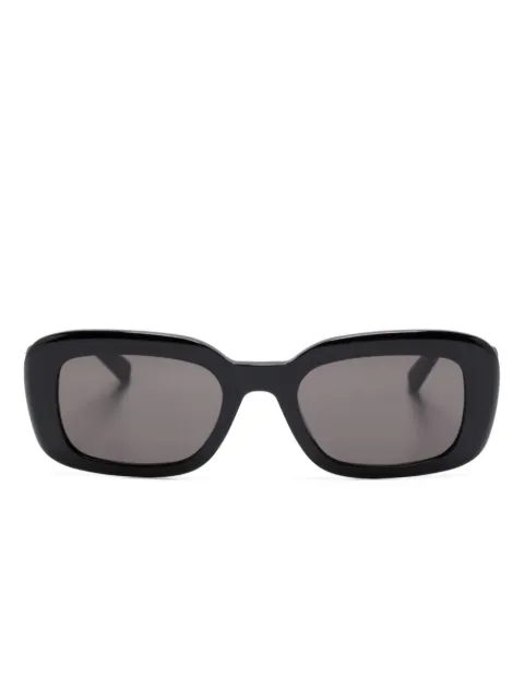 Saint Laurent Eyewear lentes de sol con armazón rectangular y placa del logo
