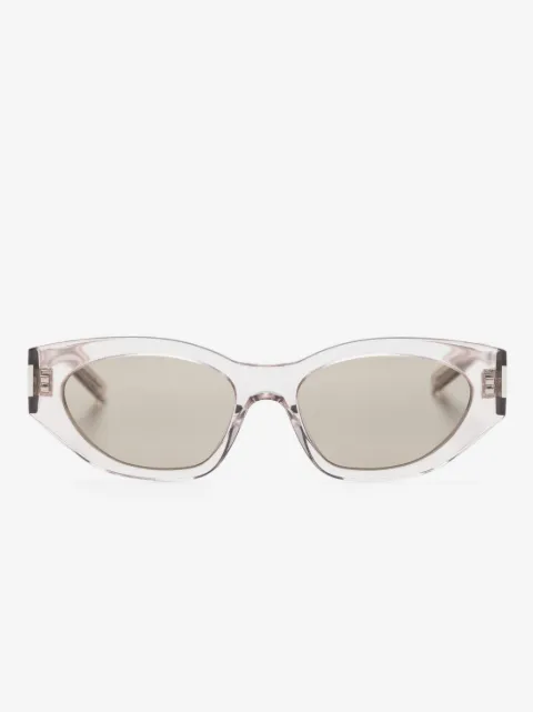 Saint Laurent Eyewear Bold Geo oval-frame sunglasses