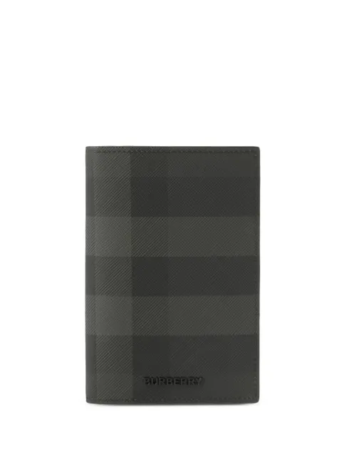 Burberry funda para pasaporte con motivo de cuadros