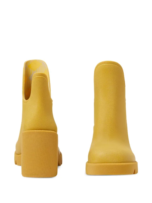 ミドルブーツ BURBERRY Women Boots 8074661MANILLA Yellow Burberry Marsh Ankle Rubber Boots | Yellow | FARFETCH