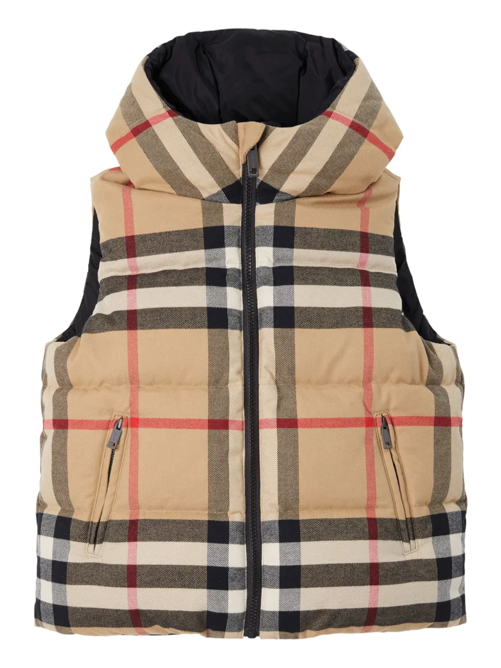 Burberry Kids チェック リバーシブル パデッドジャケット - Farfetch