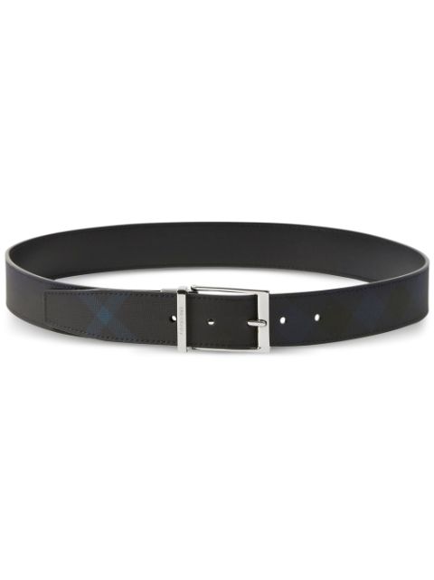 Burberry London check leather belt Men