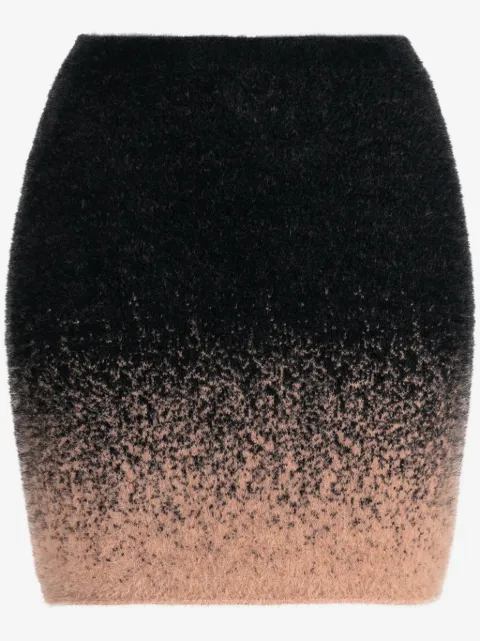 Ottolinger gradient knitted mini skirt