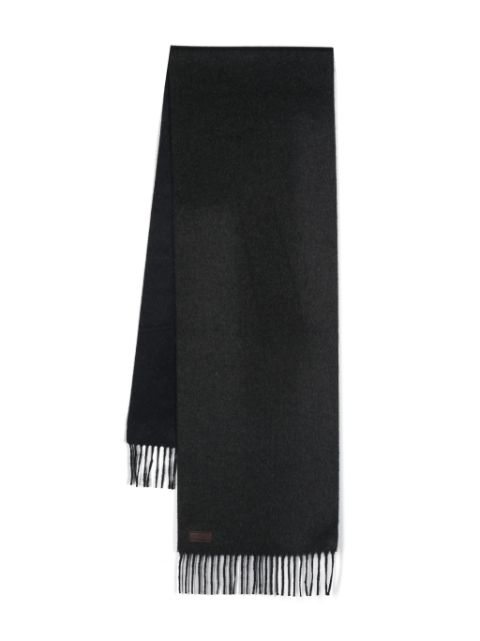 Canali fringed-edge knit scarf