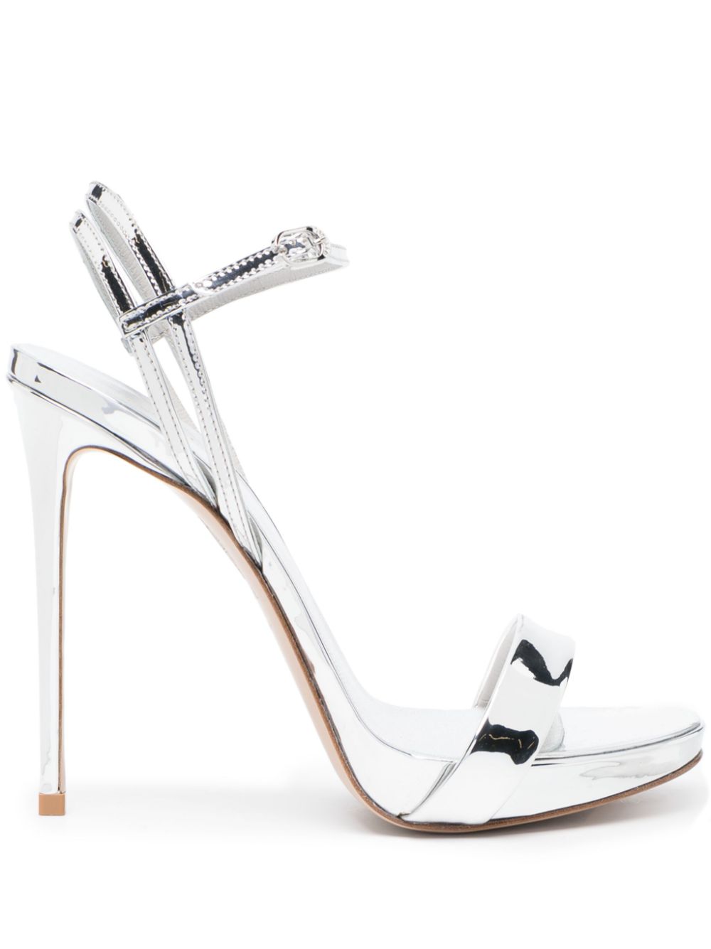 Le Silla Gwen 132mm metallic-effect sandals Women