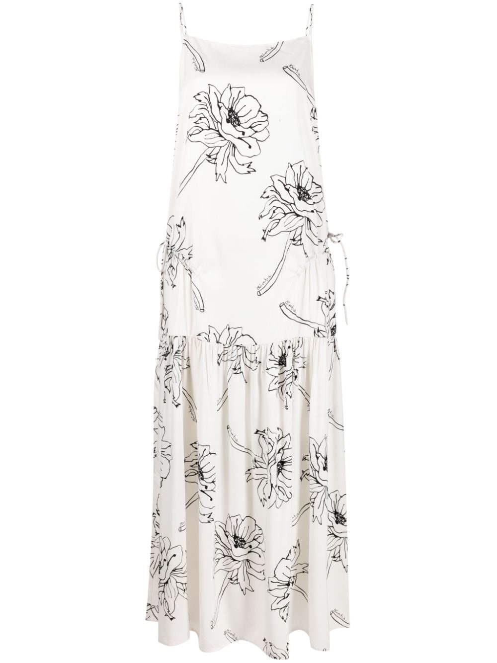 Bimba y Lola floral-print Flared Maxi Dress - Farfetch