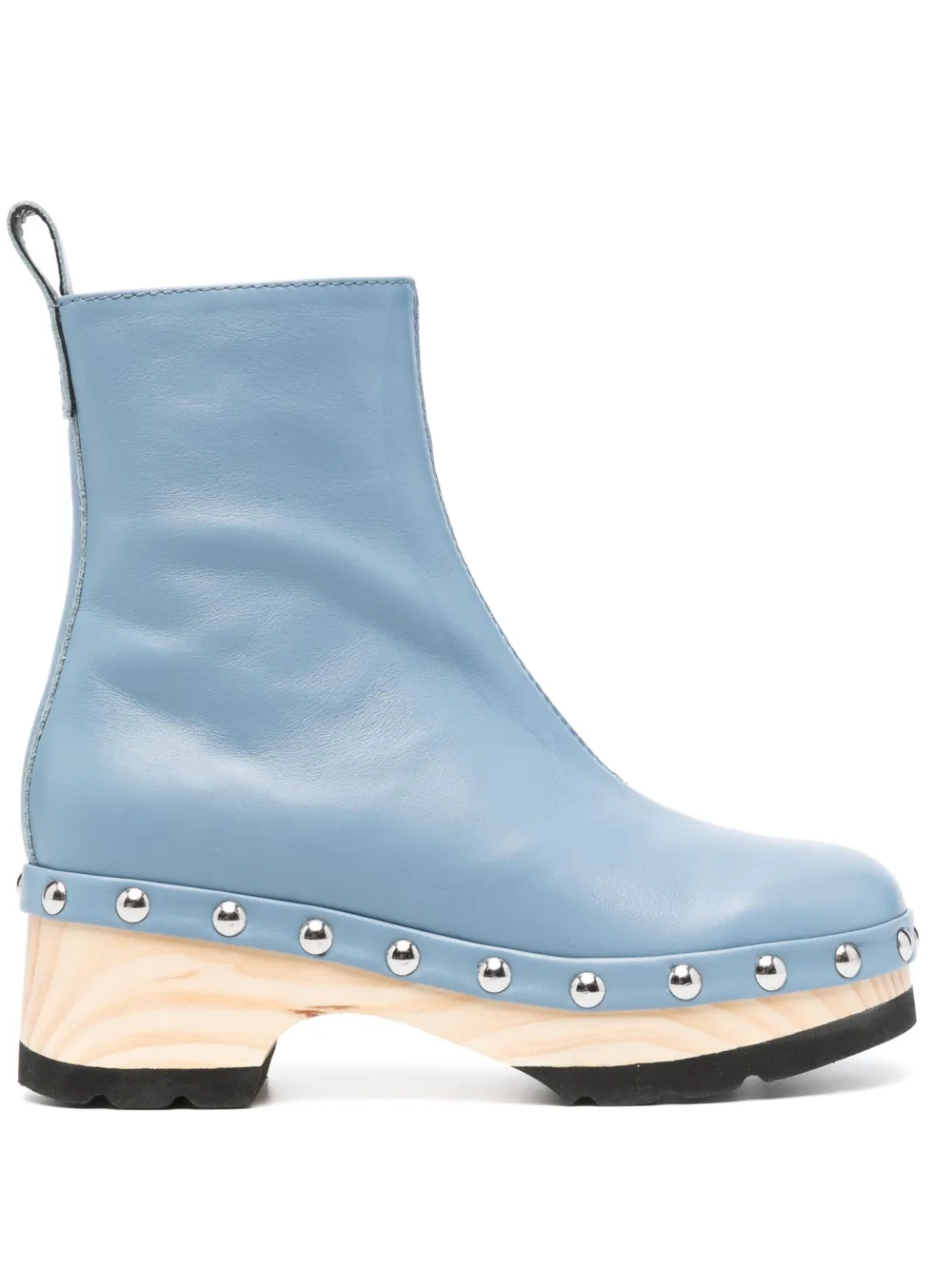 Bimba y Lola 60mm Studded Leather Boots - Farfetch