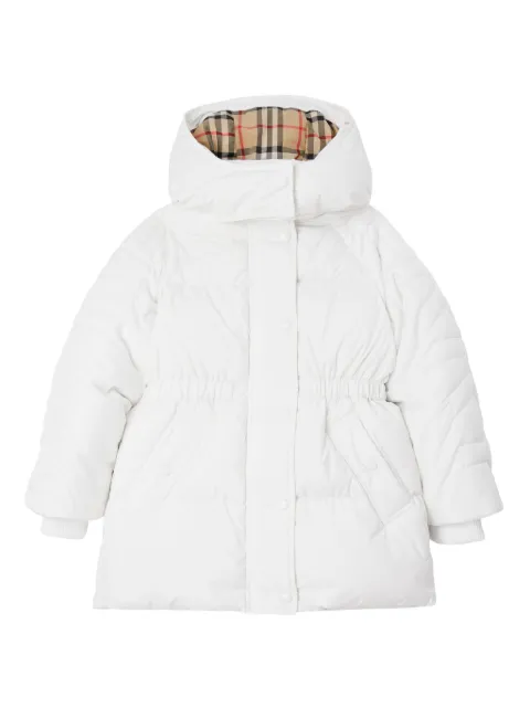 Burberry Kids hooded puffer jacket